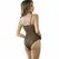 Subblime Bodysuit S/M Crni - Metalni Lanac Trake, Proziran Dizajn