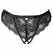 Livco Corsetti Fashion Oksurin Panty Black Lace with Decorative Crystal