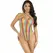 Leg Avenue Rainbow Criss-Cross Halter Bodysuit, One Size, Multicolor