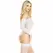 Leg Avenue Off-Shoulder Lace & Rhinestone Bodysuit White, One Size