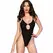 Chilirose CR 4709 Elegant Black One-Piece Swimsuit, Universal Size