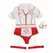 Subblime Nurse-Inspired Intimate Costume Set S/M Red & White