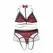 Subblime University Themed Lingerie Set S/M - Checkered Pattern