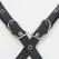 Subblime Harness Model 5944889 - Black Leather with Chain Accents, One Size