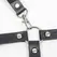Subblime Harness Model 5944889 - Black Leather with Chain Accents, One Size