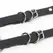 Subblime Harness Model 5944889 - Black Leather with Chain Accents, One Size