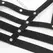 Subblime Korset Harness sa Dekorativnim Lancima, Podesivi, Crni, Jedna Veličina