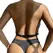 Subblime Chest Harness Black with Decorative Chain Details One Size