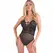 LivCo Corsetti Jumolina LC 90735 Čipkasti Bodisvet Crni Podesive Trake