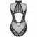 Livco Corsetti Sagen LC 90694 Elegantan Crni Čipkasti Mrežasti Bodisvet