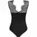 Livco Corsetti Mudienin LC 90654 Elegant Black Lace Bodysuit L/XL