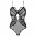 Livco Corsetti Finasan LC 90632 Black Lace Bodysuit - Elegant Mesh Design
