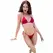 Chilirose CR 4449 Bikini Set Podesivi Crveni S/M - Trodelni Kupaći Kostim