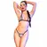 Chilirose CR 4660 Bikini Set Silver S/M - Adjustable Crystal Design