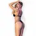 Chilirose CR 4700 Bodysuit i Mask Set Eko-Koža Crni S/M