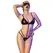 Chilirose CR 4700 Bodysuit i Mask Set Eko-Koža Crni S/M