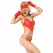 Chilirose CR 3882 Crveni cipkasti bodi set sa nakit detaljem S/M