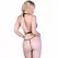 Chilirose CR 4386 Crni cipkasti bodi S/M - Elegantan mrežasti dizajn