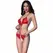 Chilirose CR 4410 Elegantni crveni bodi S/M sa dekorativnim privjeskom