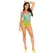 Leg Avenue Bodi Ocean Ombre - Uvrnuti halter, višebojni, jedna velicina