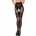 Passion TIOPEN 013 Black Tights 1/2 - Decorative Open Design, 20/40 DEN
