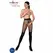 Passion Tiopen 012 Tights 3/4 Black 20/40 DEN Decorative Opening