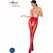 Passion TIOPEN 006 Semi-Open Red Tights 30 DEN Size 1/2