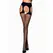 Passion TIOPEN 004 Black Fashion Tights 1/2 - 40 Den Opaque Finish