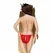 Penthouse Too Hot To Be Real Lace Thong Red S/M - Elegant Bow Detail