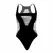Leg Avenue Seamless Racerback Bodysuit Thong Black One Size