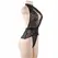 SUBBLIME Lace Teddy Open Cup S/M - Elegant Sheer Lingerie Bodysuit