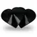 Coquette Chic Desire Crne Višekratne Metalne Nipple Covers u Obliku Srca