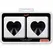 Coquette Chic Desire Crne Višekratne Metalne Nipple Covers u Obliku Srca