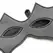 OHMAMA Feline Mask - Black PVC Costume Accessory, One Size