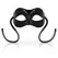 OHMAMA Classic Opaque Black Mask - Unisex Satin Ribbon Design