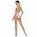 Passion BS088 Beli mrežasti bodystocking - jedna veličina, čipkasti detalji