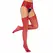 Leg Avenue High Waist Lace Top Garter Belt Stockings Burgundy One Size