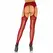 Leg Avenue High Waist Lace Top Garter Belt Stockings Burgundy One Size