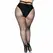 Leg Avenue Plus Size Ribane Ceglene Carape - Klasicni Crni Mrezasti Dizajn