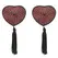 Coquette Chic Desire Navlake za Bradavice u Oblicu Srca Samolepljive Crveno/Crni Set