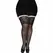 Leg Avenue Plus Size Sheer Thigh Highs with Silicone Lace Top, Black