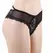 Queen Lingerie S/M Floral Lace Briefs - Elegant Nylon-Spandex Design