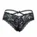Queen Lingerie S/M Floral Lace Briefs - Elegant Nylon-Spandex Design