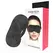Darkness Basic Black Eye Mask saten sa podesivom trakom