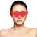 Darkness Red PVC Eye Mask - podesiva traka za glavu, udobno pristajanje