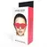 Darkness Red PVC Eye Mask - podesiva traka za glavu, udobno pristajanje
