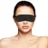 Darkness Satin Black Eye Mask podesiva traka za glavu, lagana