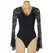 Subblime Teddy L/XL - crni body sa cvetnom čipkom i dugim rukavima