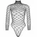 Leg Avenue Turtleneck Fishnet Bodysuit Black One Size