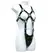 Ouch! kožni body harness podesivi model za žene S-XL crni